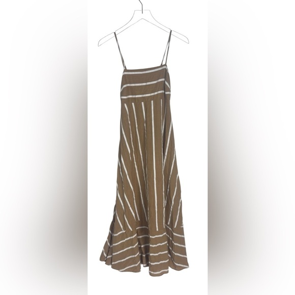 PETAL & PUP BREA MAXI DRESS - TAN STRIPE S B1785 - Picture 7 of 9